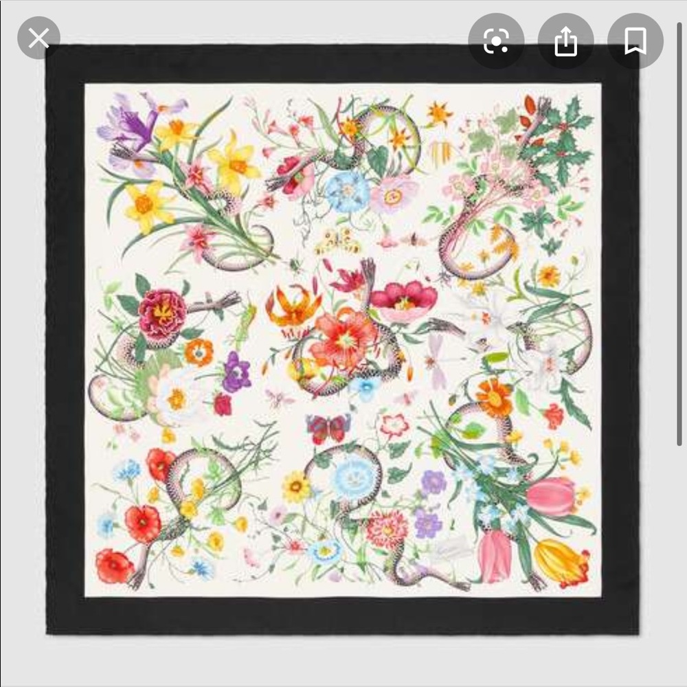 Square Silk Gucci Scarf